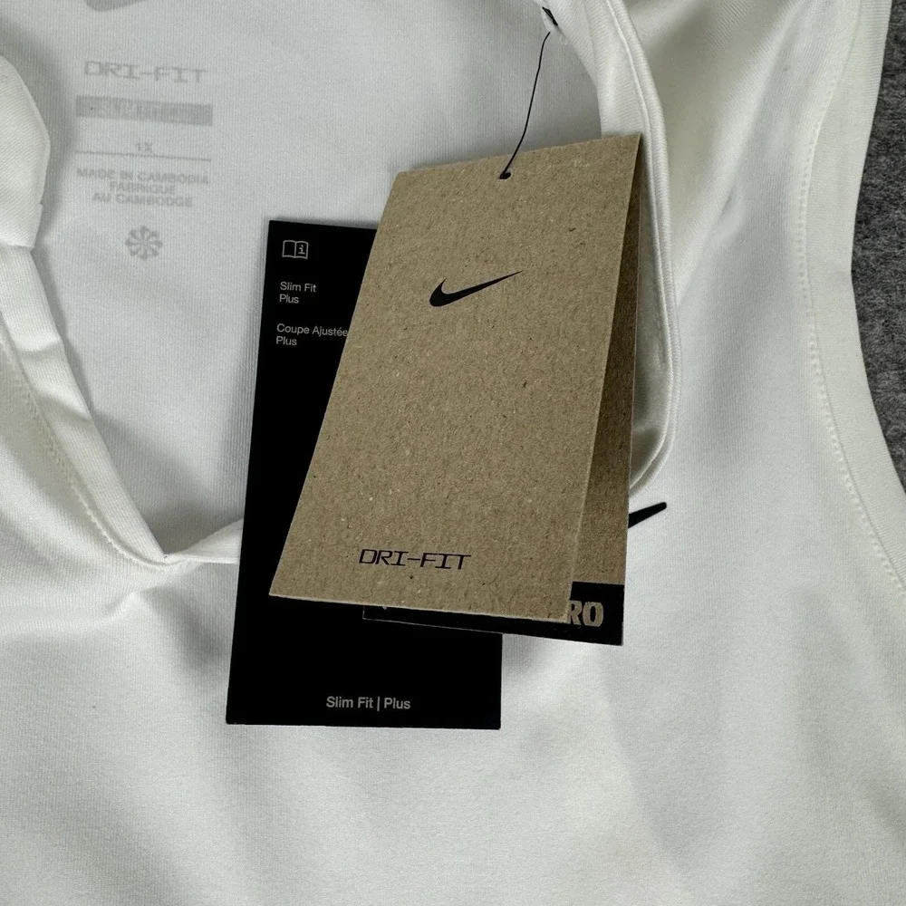Nike Court Dri Fit Victory Tennis Dress White DD8732-100 Womens Plus 1X *
